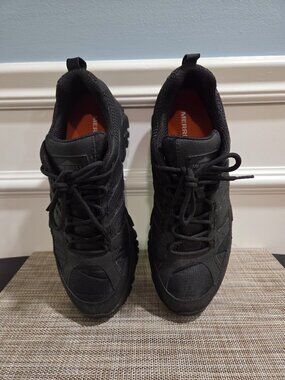 Mens Merrill J15861 Tactical Hicking Sneaker Shoe, 10.5 Black
